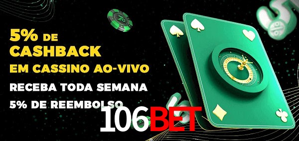 Promoções do cassino ao Vivo 106bet